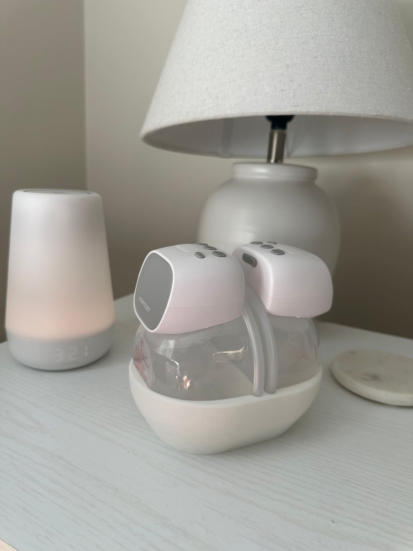3D Printed Momcozy S9 Breast Pump Holder: Nightstand & Fridge Storage