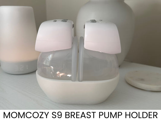 3D Printed Momcozy S9 Breast Pump Holder: Nightstand & Fridge Storage